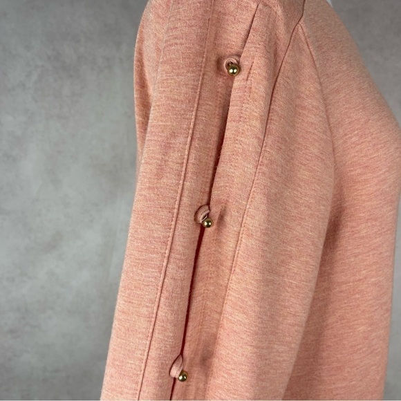 Soft Surroundings Go Lively Long Line Jersey Pullover Open Side Women's Size L - Picture 7 of 11